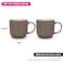 Fissman 2-Piece Mugs Firmina Brown 350ml New Bone China