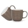 Fissman 2-Piece Mugs Firmina Brown 350ml New Bone China