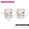 Fissman 2-Piece Mugs 310ml The Coffee I Do New Bone China