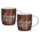Fissman 2-Piece Mugs 310ml It's Always Coffee New Bone China