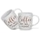 Fissman 2-Piece Mugs 310ml Coffee On My Mind New Bone China