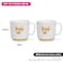 Fissman 2-Piece Mugs 490ml Happy Day Checked New Bone China