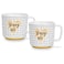 Fissman 2-Piece Mugs 490ml Happy Day Checked New Bone China