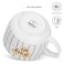 Fissman 2-Piece Mugs 580ml Happy Day Checked New Bone China