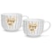 Fissman 2-Piece Mugs 580ml Happy Day Checked New Bone China