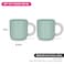 Fissman 2-Piece Mugs 360ml Green New Bone China