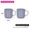 Fissman 2-Piece Mugs 360ml Lilac New Bone China