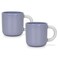 Fissman 2-Piece Mugs 360ml Lilac New Bone China