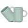 Fissman 2-Piece Mugs 540ml Green New Bone China