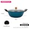 Fissman Stockpot Seagreen Series Series  With Glass Lid Enamelled Lightweight Cast Iron With Non-Stick Coating 32x125cm/8LTR