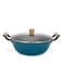Fissman Stockpot Seagreen Series Series  With Glass Lid Enamelled Lightweight Cast Iron With Non-Stick Coating 32x125cm/8LTR