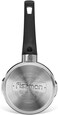 Fissman Saucepan with Pouring Spout 1.5L, Stainless Steel Saucepan 16x8.5cm Dione Series, 18/10 INOX304 Saucepan Silverware   Ergonomic Bakelite Handle   Induction Bottom