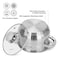 Fissman Stockpot Felina 18cm/2.9LTR With Glass Lid Stainless Steel