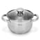Fissman Stockpot Felina 18cm/2.9LTR With Glass Lid Stainless Steel