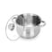 Fissman Stockpot Felina 20cm/3.9LTR With Glass Lid Stainless Steel