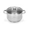 Fissman Stockpot Felina 20cm/3.9LTR With Glass Lid Stainless Steel