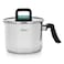 Fissman Milk Pot 16cm/2.5LTR With Glass Lid Stainless Steel
