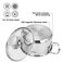 Fissman Cooking pot with Glass Lid 14x6.0 cm / 0.9 LTR Stainless Steel Mini Cook Series