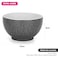 Fissman Bowl 14cm/640ml Grey Ceramic