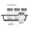 Fissman Condiment Set 5 Pcs (Glass)