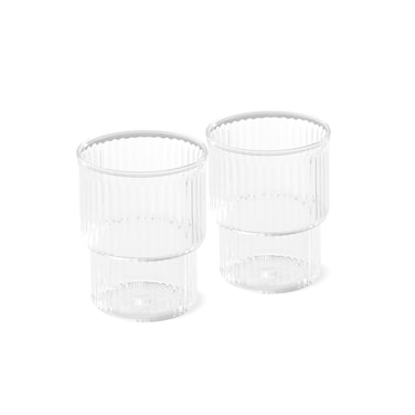 Fissman 2-Piece Tumbler Glasses 370ml Borosilicate Glass