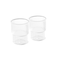 Fissman 2-Piece Tumbler Glasses 370ml Borosilicate Glass