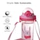 Fissman Water Bottle For Kids BPA Free Non-Toxic Rabbit Design 460ml Pink