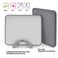 Fissman 2-Piece Index Chopping Boards 34cm With Holder Grey Plastic+ TPR