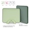 Fissman 2-Piece Index Chopping Boards 34cm With Holder Green Plastic+ TPR