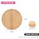 Fissman Cutting Board Round 35cm Rubber Wood