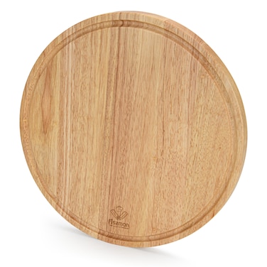 Fissman Cutting Board Round 35cm Rubber Wood