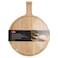 Fissman Cutting Board Rubber Wood with Handle 40cm