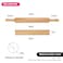 Fissman Rolling Pin 50cm With Wooden Stand Rubber Wood
