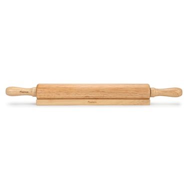 Fissman Rolling Pin 50cm With Wooden Stand Rubber Wood