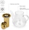 Fissman Tea Pot 1200ml with Stainless Steel Filter Borosilicate Glass