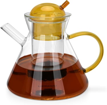 Fissman Tea Pot 950ml with Stainless Steel Filter Borosilicate Glass
