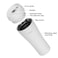 Fissman Double Wall Vacuum Travel Mug 420ml, Color White Stainless Steel