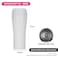 Fissman Double Wall Vacuum Travel Mug 420ml, Color White Stainless Steel