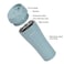Fissman Double Wall Vacuum Travel Mug 420ml, Blue Color Stainless Steel
