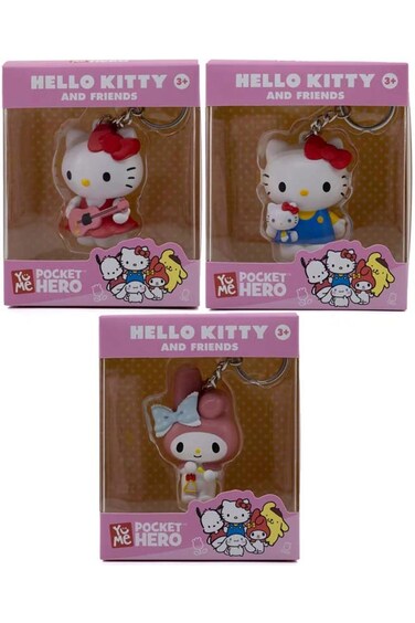 Maxx Hello Kitty Keychain Pocket Hero 6-Asst 11660