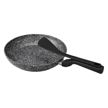 Westinghouse USA 30cm Non-Stick Fry Pan with Magnetic Turner &ndash; Forged Aluminum, Marble Coating, Induction Compatible Cookware for Healthy Cooking, Cool-Touch Handle