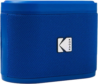 Kodak Sounddrix Set of 2 Wireless Portable Speakers, Connect up to 100 Speakers, Magnetic Dock and Powerful Sound, 5W, 3 Hours Battery Life, Blue