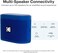 KODAK SOUNDBRIX&trade; Magnetic Docking Bluetooth Speaker Set - Stackable Wireless Stereo Pairing, 5W HD Sound, 5-Hour Playtime, Perfect for Travel, Home, Beach, Party, and Outdoor -Blue (2-Pack)