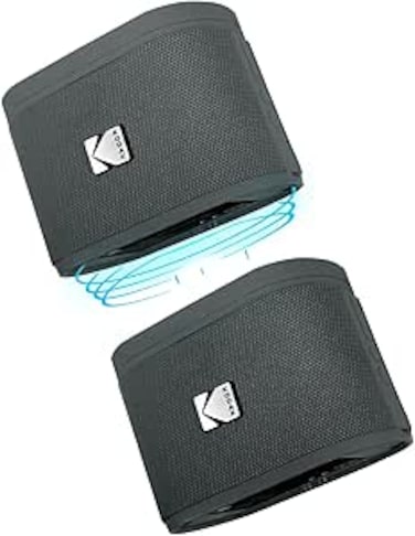 Kodak Soundbrix Magnetic Stackable Bluetooth Speaker - Water Resistant - 5H Playtime - Grey