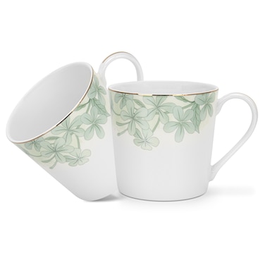 Fissman 2-Piece Mugs Summer Glint 450ml (Fine Bone China)