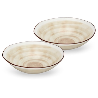 Fissman 2-Piece Deep Plates Glide 18cm (Porcelain)