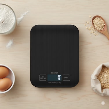 Fissman Electronic Kitchen Scales 18x14x1.55cm
