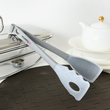 Fissman Multi-Purpose Tongs Mauris Grey 28cm (Nylon + Silicone)