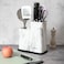 Fissman Kitchen Knife And Utensil Organizer 11x11x23+11x11x17cm, Marble (Plastic)