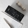 Fissman Kitchen Knife Organizer 22cm, Square Shaped, Black Marble (Plastic)